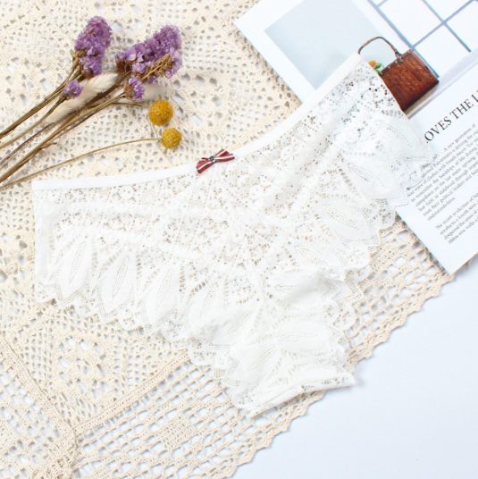 Lace Bow Knot Crossover Women's Underwear