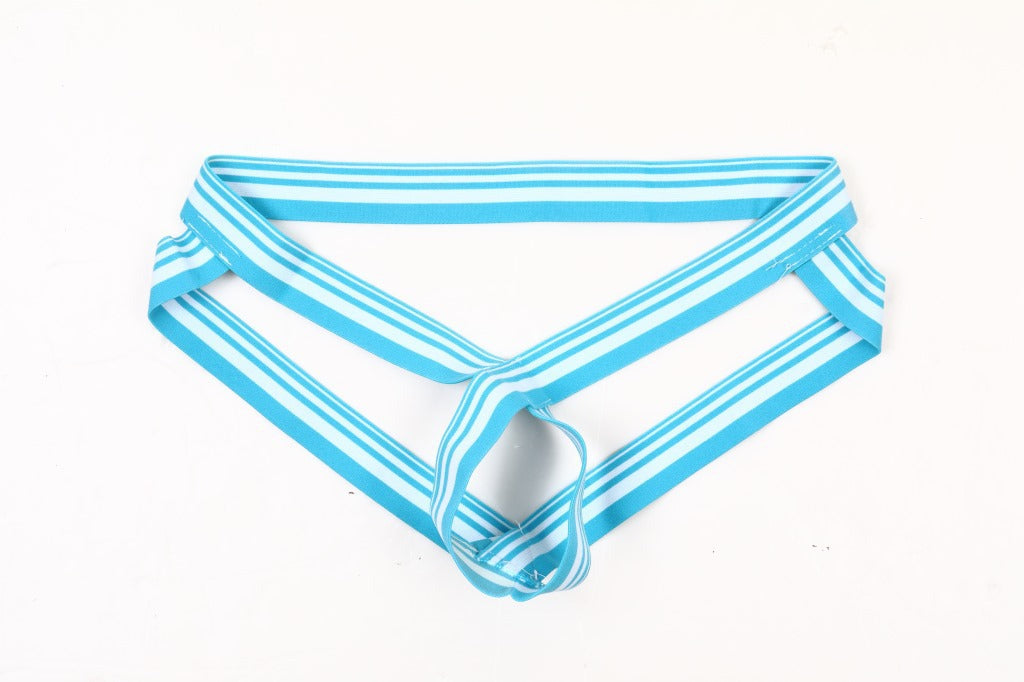 Men's Ice Silk Low Waist Hollow Out Thong Underwear