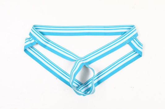 Men's Ice Silk Low Waist Hollow Out Thong Underwear