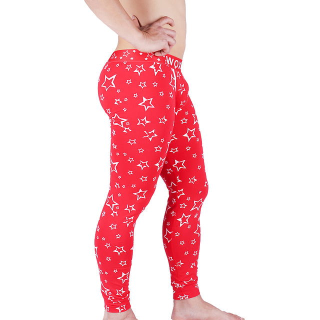 Warm Sexy Long Men's Underwear Cotton Pajama Pants