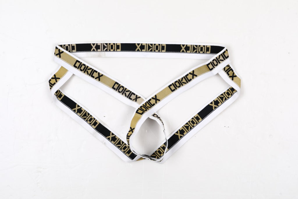 Men's Ice Silk Low Waist Hollow Out Thong Underwear