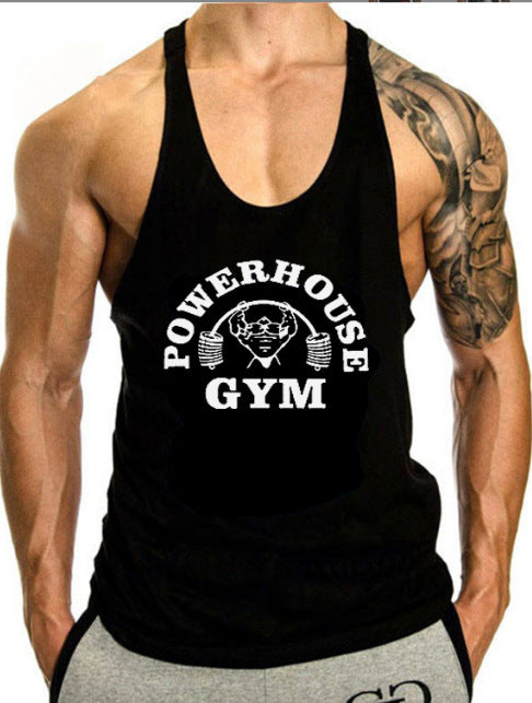 Men's Large Breathable Loose Running Tank Top