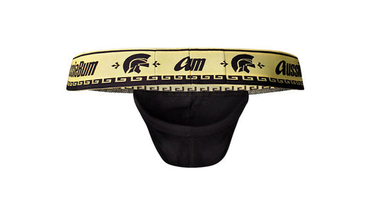 Men's Cotton Thong Underwear with Front and Back Cutout