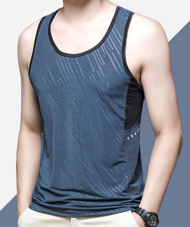 Slim Fit Dry-Fit Running Tank Top for Men (One Piece)