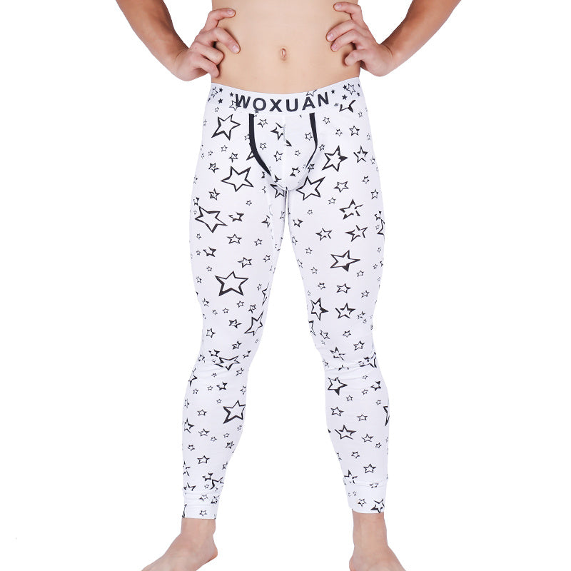 Warm Sexy Long Men's Underwear Cotton Pajama Pants