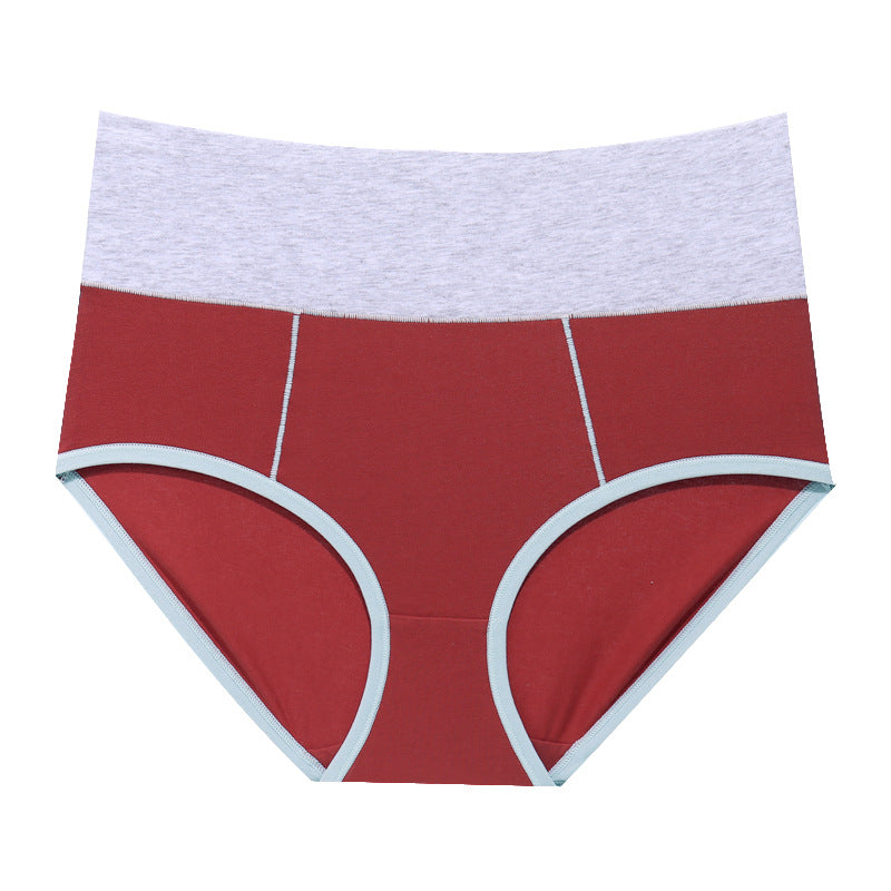High Waisted Pure Cotton Women's Sports Underwear