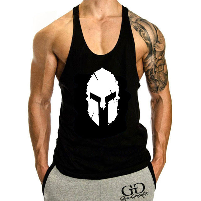 Men's Loose Cotton Bodybuilding Tank Top for Sports