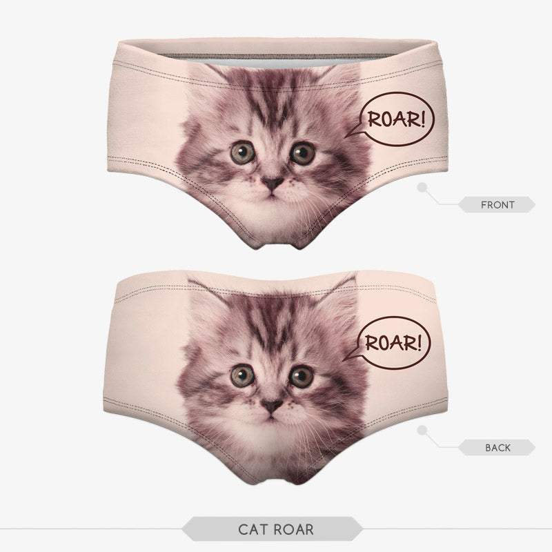 Women's 3D Printed Polyester Underwear