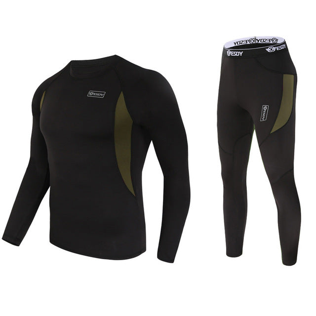 Men's Thermal Underwear Set for Outdoor Sports and Skiing