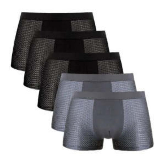 Ice silk men's mesh boxer briefs