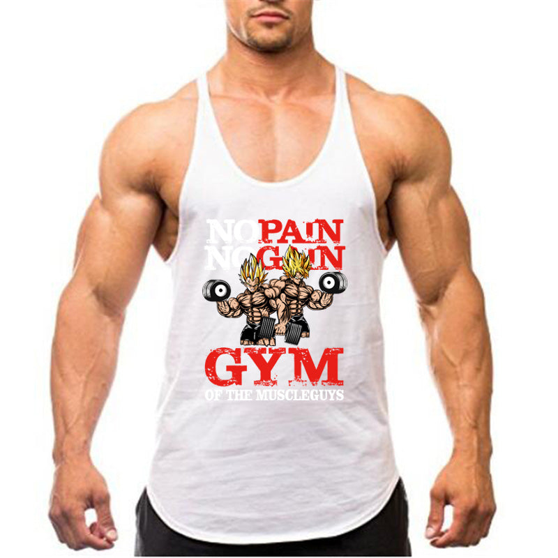 Men's Pure Cotton Fitness Running Tank Top