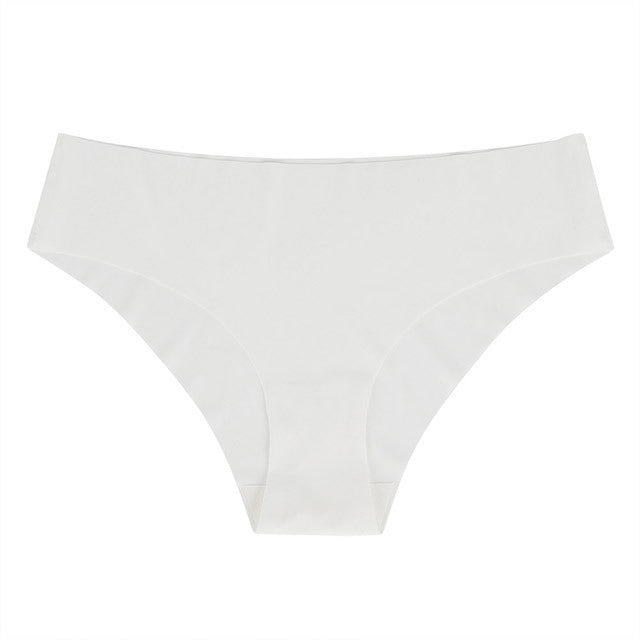 Seamless Ice Silk Women's Underwear - Plus Size Cotton Triangle