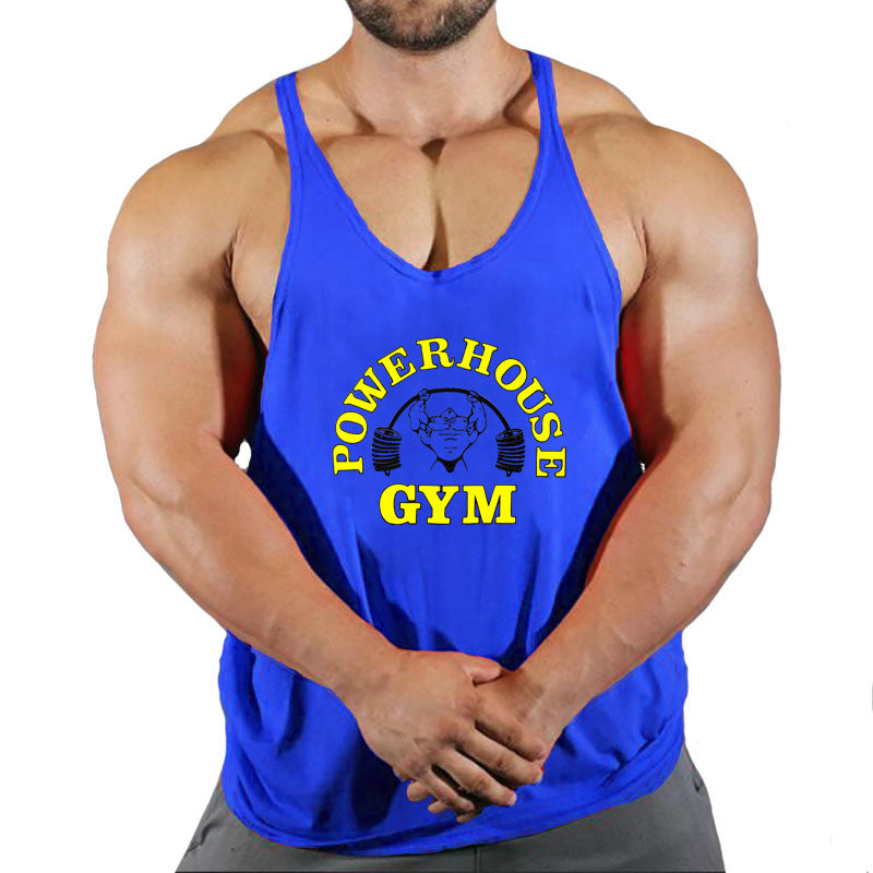 Men's Large Breathable Loose Running Tank Top