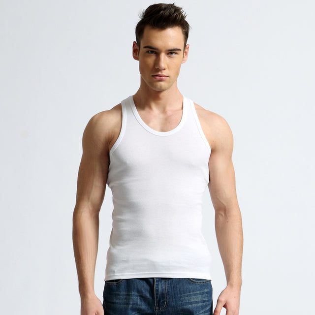High-Quality Men's Cotton Slim Fit Tank Top