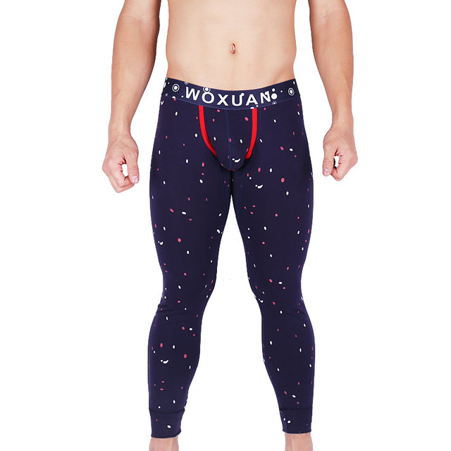 Warm Sexy Long Men's Underwear Cotton Pajama Pants