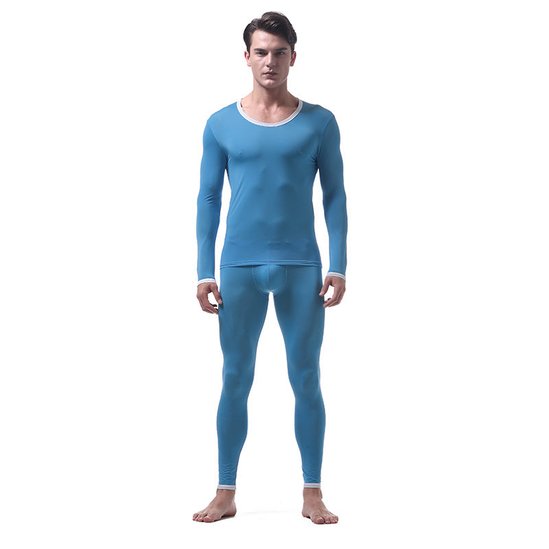 Men's Ice Silk Thermal Underwear Set