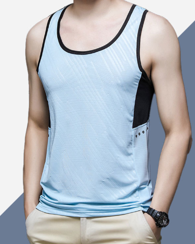Slim Fit Dry-Fit Running Tank Top for Men (One Piece)
