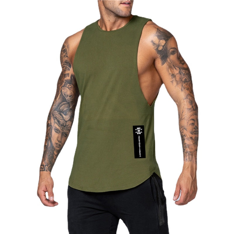 Men's Loose Shoulder Tank Top for Summer Wear