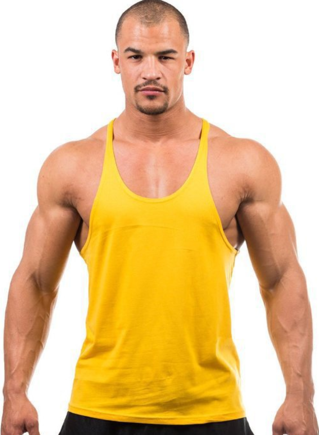 Men's Cotton Fitness Training Tank Top - No Print