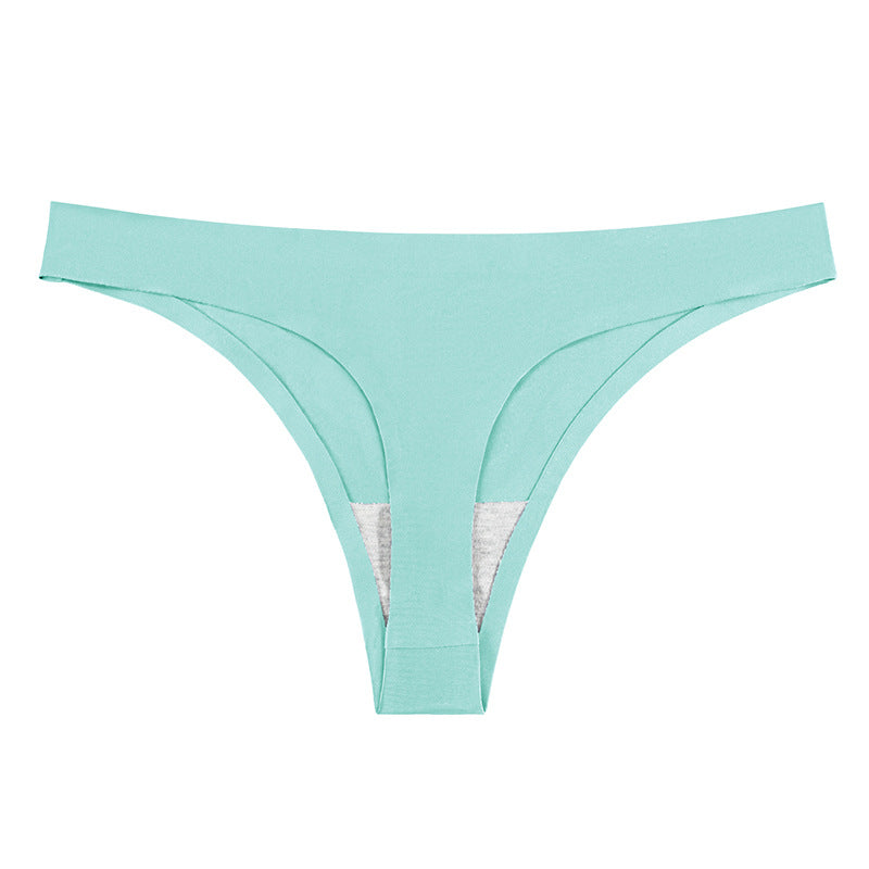 Seamless Ice Silk T-Back Women's Underwear (Summer)