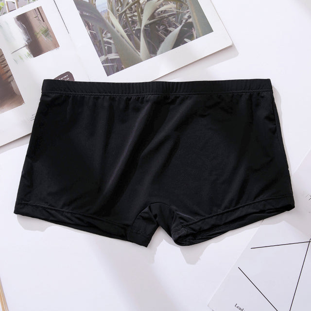 Men's Ice Silk Boxer Underwear - Breathable & Ultra-thin