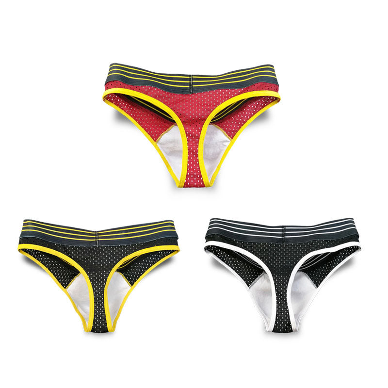 Men's Transparent Low Waist T-Back Underwear