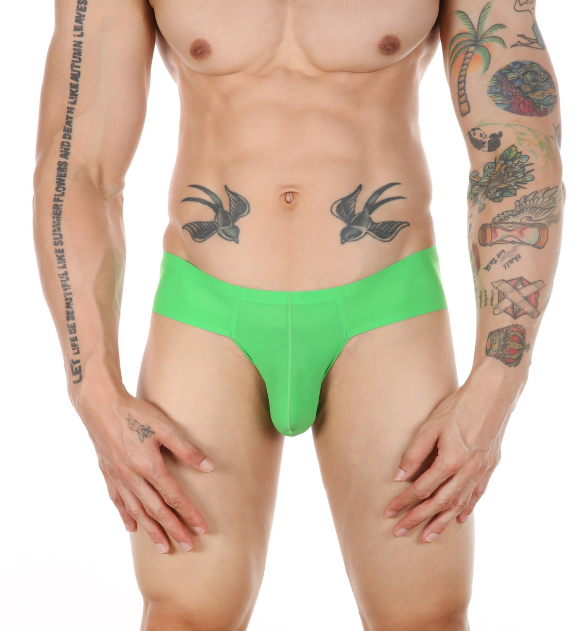 Men's Solid Color Ice Silk Breathable Underwear