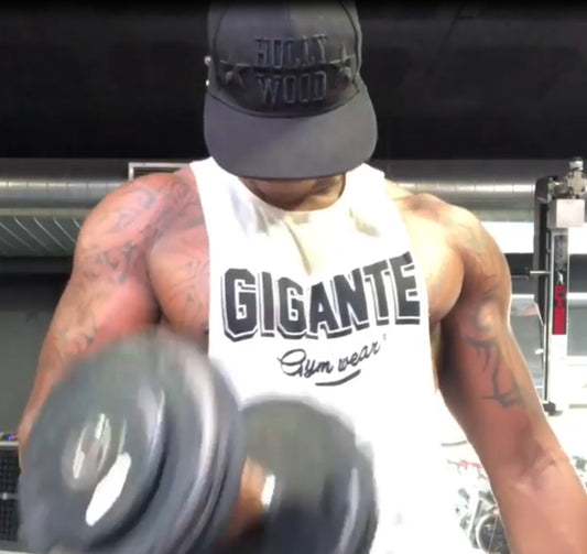 Men's Sleeveless Running Training Tank Top with Letters
