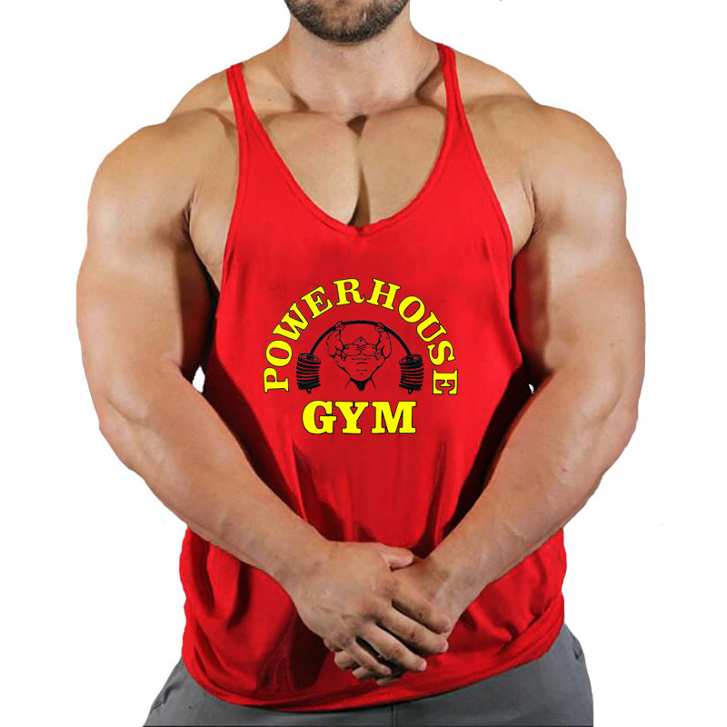 Men's Large Breathable Loose Running Tank Top